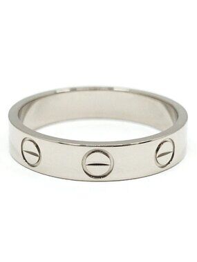 Cartier 18k White Gold Love Ring SM Small